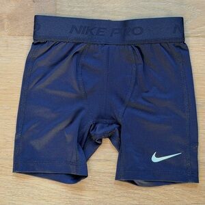 Nike Pro Boys Shorts Black Dri-Fit Underlayer Compression XS